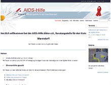 Tablet Screenshot of aidshilfe-online.de
